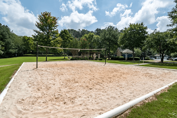 Sand volleyball court